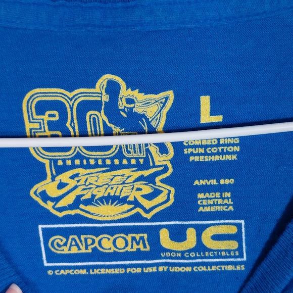 Street Fighter II Chun Li 30th Anniversary Strongest Woman Capcom Large T-shirt - Picture 3 of 6